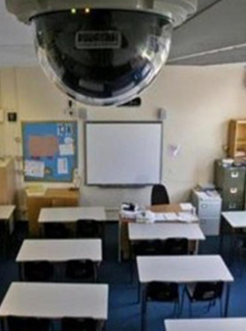 School security camera installation